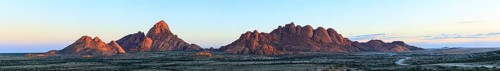 Panorama of the Spitzkoppe and Pontok mountains