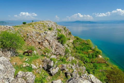 Lake Ohrid near Lin