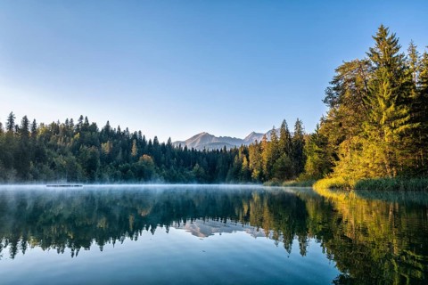 Water reflection at Lake Crestasee