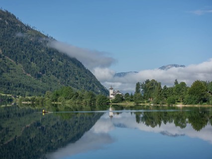 Grundlsee with Grundlsee Castle or Villa Roth