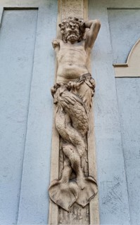Male caryatid at the Kunstlerhaus