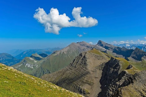 Rugged ridge of the Bernese Alps