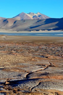 Lagune Salar de Talar mit den Bergen Cerros de Incahuasi