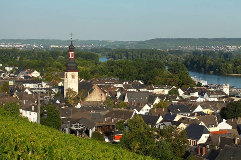 View of the Old Town with parish church St. Jakobus