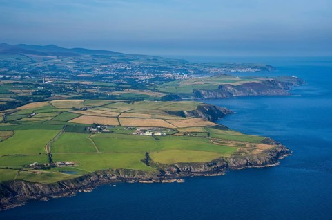 Aerial view of the Isle of Man