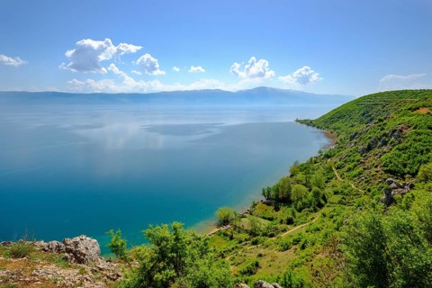 Lake Ohrid near Lin