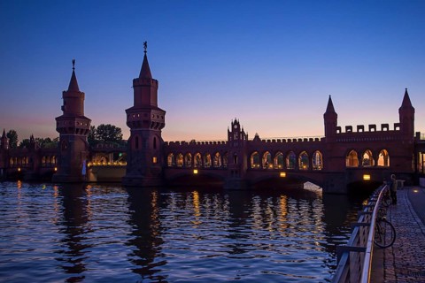 Oberbaum Bridge in the evening light
