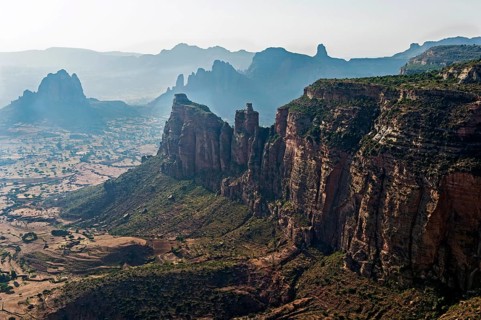 Bizarre rocky landscape