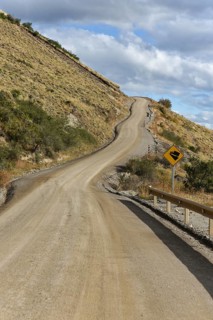 Section of the Carretera Austral with curves