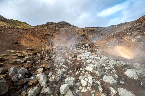 Steaming soil