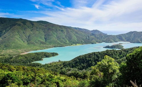 View over the Marlborough Sounds