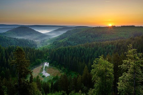 View from the viewing platform Ellbachseeblick
