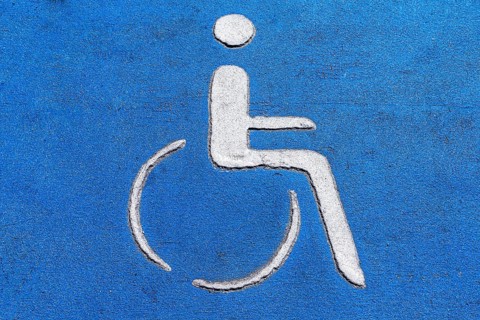 Sign for parking for people with disabilities