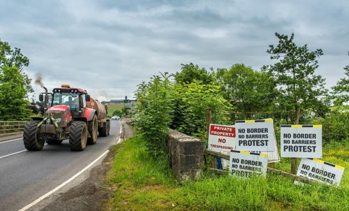 European border between the Republic of Ireland and Northern Ireland