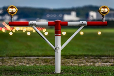 Runway lighting at Kloten Airport