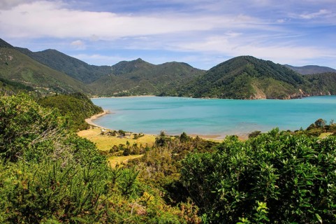 View over the Marlborough Sounds