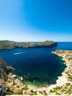 Natural harbour and lagoon of Cabrera