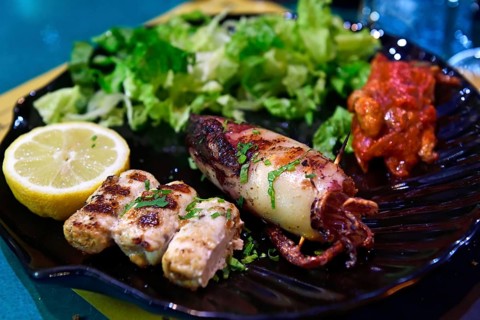 Fish plate in the restaurant Mauricio