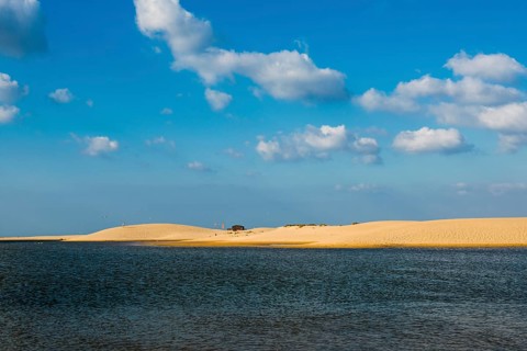 Sand dunes and blue sky