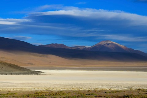 Clouds over the mountains near Laguna Ramaditas
