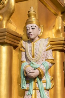 Nat spirit statue at Shwedagon Pagoda
