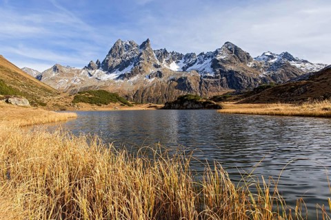 Lake Langer See at Silbertaler Winterjochle