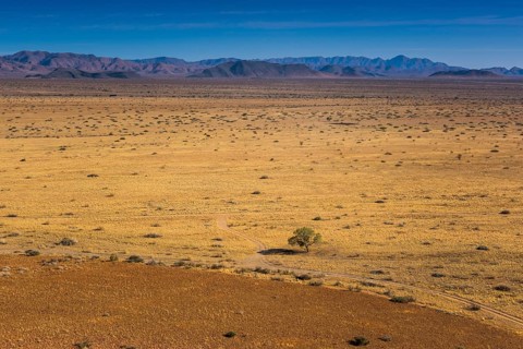 Dry landscape of the Naukluft mountains