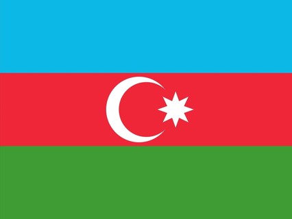 Official national flag of Azerbaijan