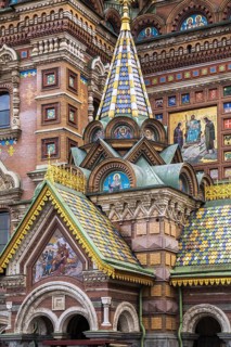 The Church of the Savior on Spilled Blood architectural details