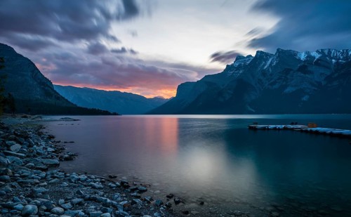 Sunrise at Lake Minnewanka