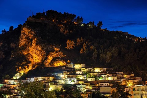 Ottoman houses and castle rocks