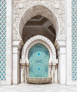 Decorated exterior wall
