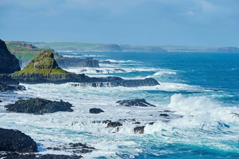 Coast with rock formation