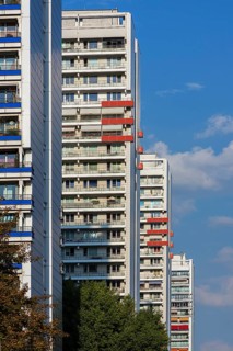 Prefabricated high-rise of the former GDR modernized