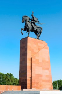 Manas Statue on Ala-Too square