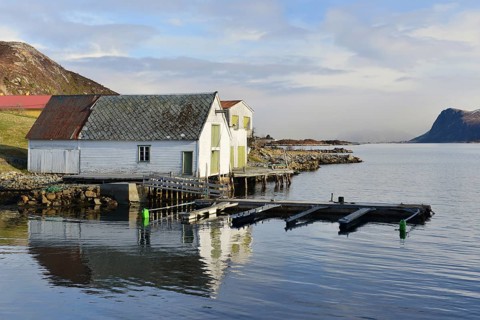 Fishing huts with jetty