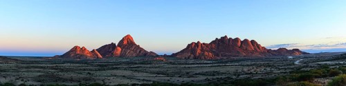Panorama of the Spitzkoppe and Pontok mountains