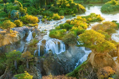 Epupa Falls at Sunrise