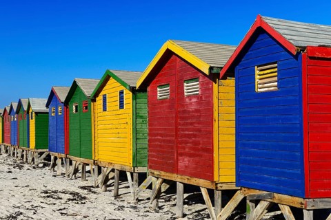 Colourful Beach house near Muizenberg