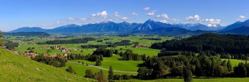 Panoramic view from the Schlossberg near Eisenberg