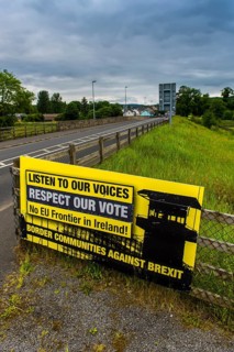 European border between the Republic of Ireland and Northern Ireland