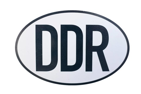 Old DDR license plate
