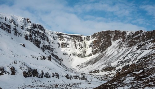 Hengifoss Waterfall