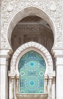Decorated exterior wall