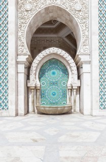 Decorated exterior wall