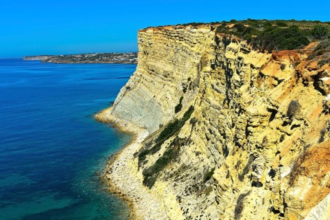 Rocky cliffs near Luz
