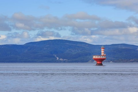 Lighthouse Phare du Haut-Fond Prince in Saint Lawrence River