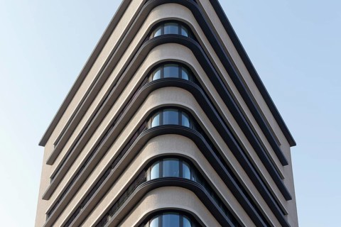 Triangular office tower