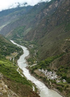 Jiaju Village on the Dadu River