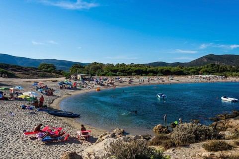 Su Giudeu beach in the Costa del sud